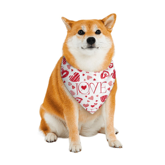 Pet Bandana Valentines Love