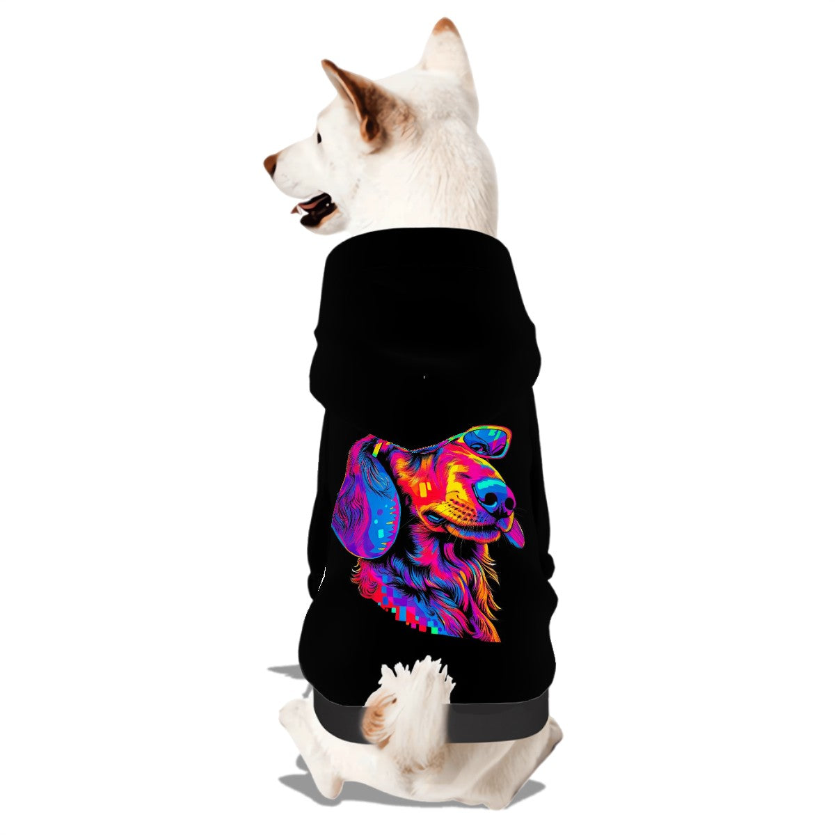 Pet Hoodie- Neon Dog