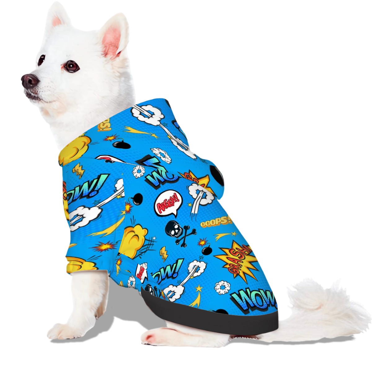 Pet Hoodie - Blue Comic