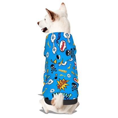 Pet Hoodie - Blue Comic