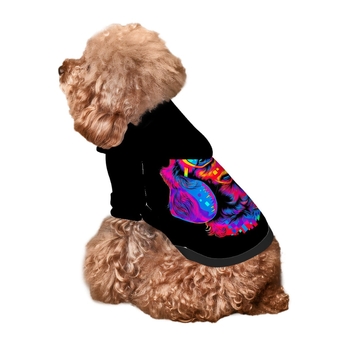 Pet Hoodie- Neon Dog