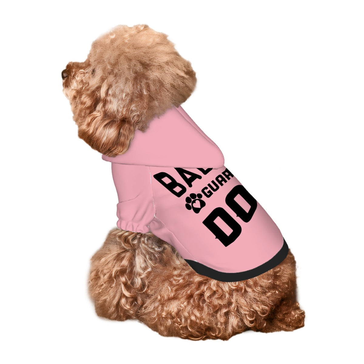 Pet Hoodie- Babies Guard Dog Pink