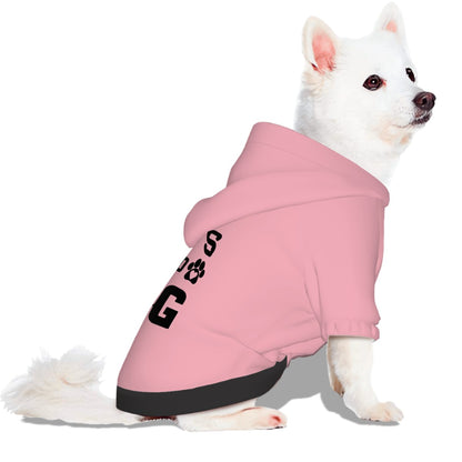 Pet Hoodie- Babies Guard Dog Pink