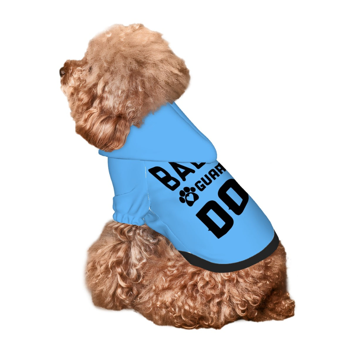 Pet Hoodie- Babies Guard Dog Blue