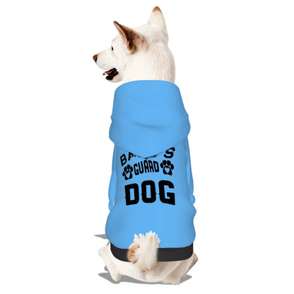 Pet Hoodie- Babies Guard Dog Blue