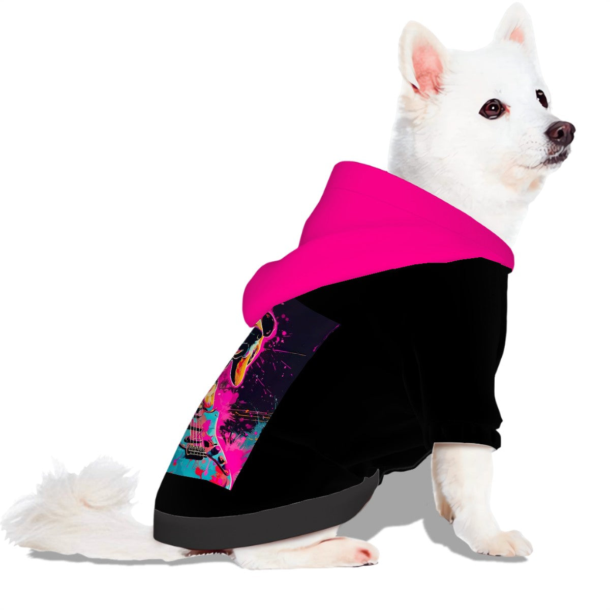 Pet Hoodie- Neon Dog