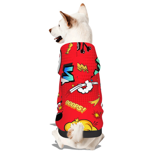 Pet Hoodie- Red Comic