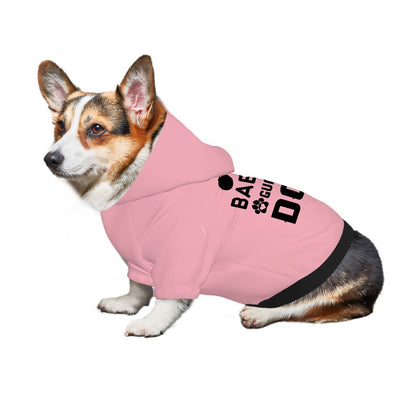 Pet Hoodie- Babies Guard Dog Pink