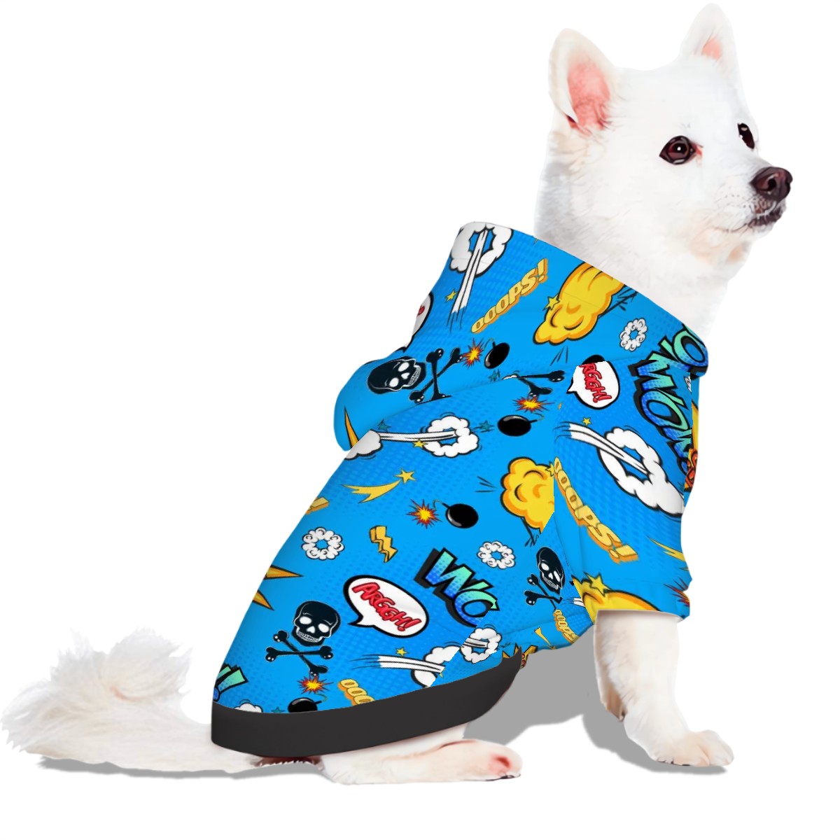 Pet Hoodie - Blue Comic