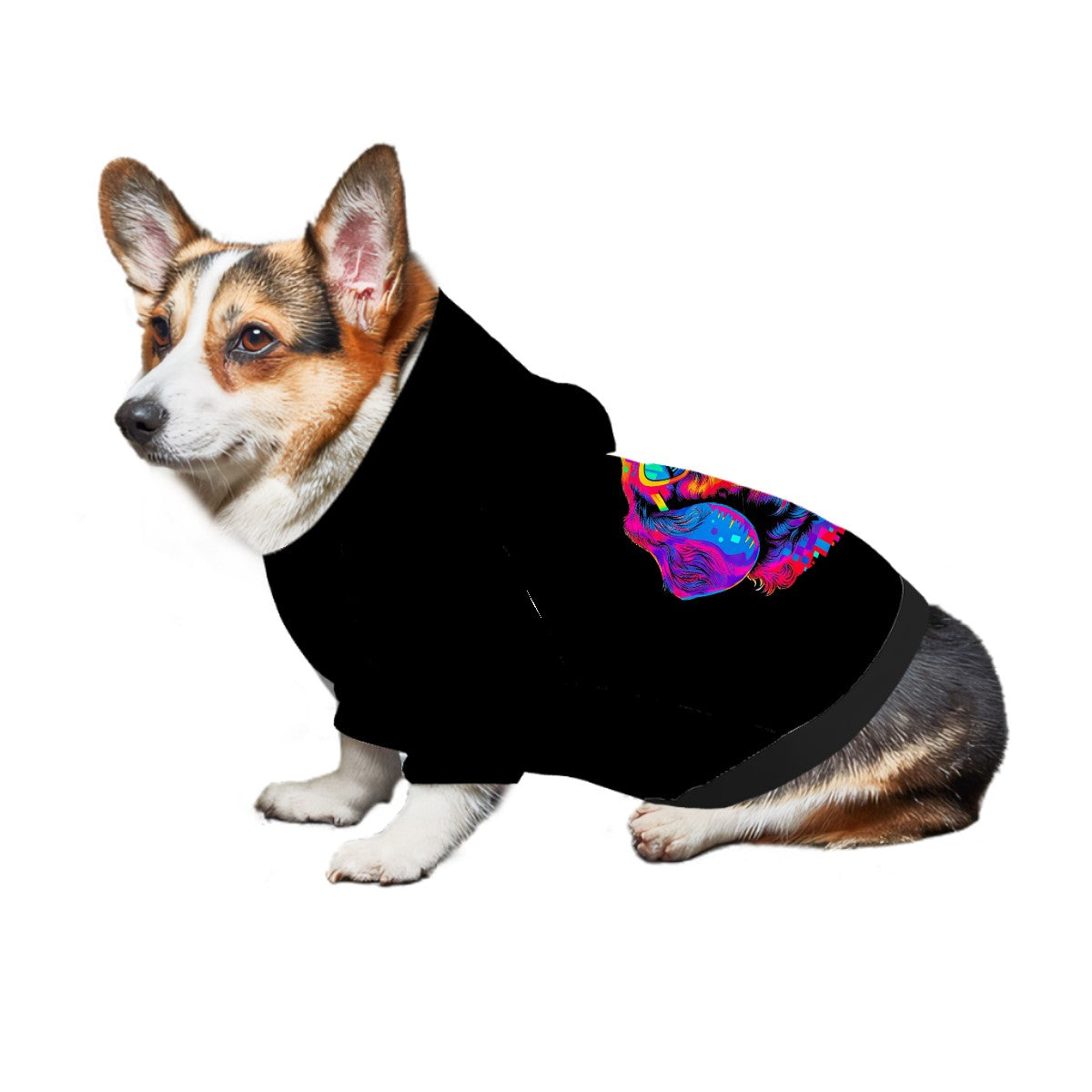 Pet Hoodie- Neon Dog