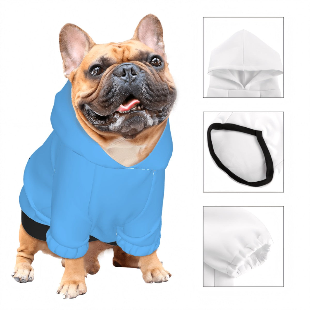 Pet Hoodie- Babies Guard Dog Blue